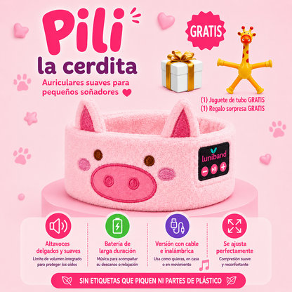 Luniband® | Banda con Auriculares Suaves para Niños