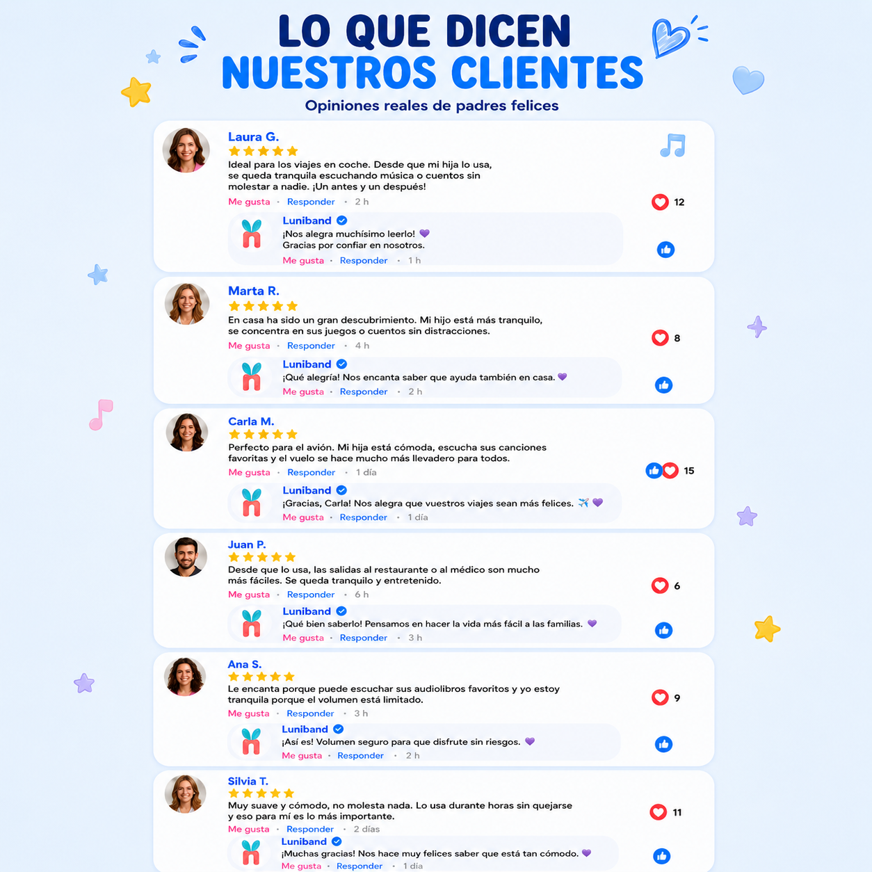 Luniband® | Banda con Auriculares Suaves para Niños